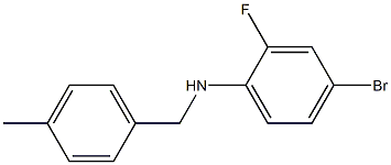 (4-bromo-2-fluorophenyl)(4-methylphenyl)methylamine Struktur