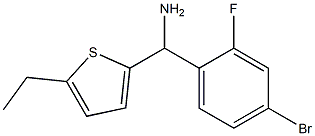 (4-bromo-2-fluorophenyl)(5-ethylthiophen-2-yl)methanamine Struktur