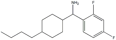 (4-butylcyclohexyl)(2,4-difluorophenyl)methanamine Struktur