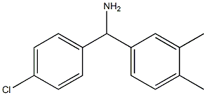 (4-chlorophenyl)(3,4-dimethylphenyl)methanamine Struktur