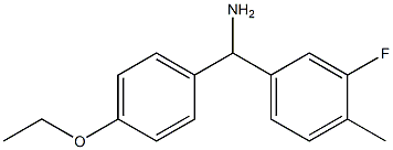 (4-ethoxyphenyl)(3-fluoro-4-methylphenyl)methanamine Struktur