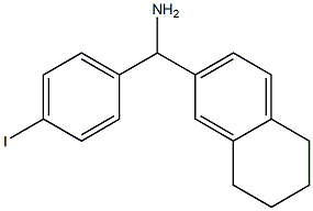 (4-iodophenyl)(5,6,7,8-tetrahydronaphthalen-2-yl)methanamine Struktur