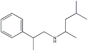 (4-methylpentan-2-yl)(2-phenylpropyl)amine Struktur