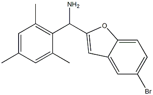 (5-bromo-1-benzofuran-2-yl)(2,4,6-trimethylphenyl)methanamine Struktur