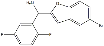 (5-bromo-1-benzofuran-2-yl)(2,5-difluorophenyl)methanamine Struktur