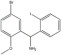 (5-bromo-2-methoxyphenyl)(2-iodophenyl)methanamine Struktur