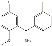 (5-fluoro-2-methoxyphenyl)(3-methylphenyl)methanamine Struktur