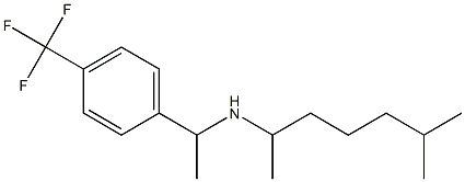 (6-methylheptan-2-yl)({1-[4-(trifluoromethyl)phenyl]ethyl})amine Struktur