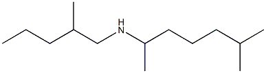 (6-methylheptan-2-yl)(2-methylpentyl)amine Struktur