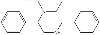 (cyclohex-3-en-1-ylmethyl)[2-(diethylamino)-2-phenylethyl]amine Struktur