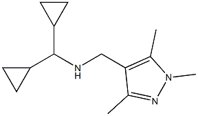 (dicyclopropylmethyl)[(1,3,5-trimethyl-1H-pyrazol-4-yl)methyl]amine Struktur