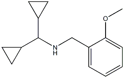 (dicyclopropylmethyl)[(2-methoxyphenyl)methyl]amine Struktur