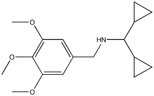 (dicyclopropylmethyl)[(3,4,5-trimethoxyphenyl)methyl]amine Struktur