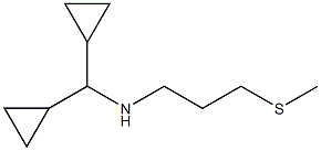 (dicyclopropylmethyl)[3-(methylsulfanyl)propyl]amine Struktur