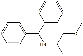 (diphenylmethyl)(1-methoxypropan-2-yl)amine Struktur