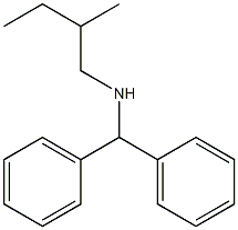 (diphenylmethyl)(2-methylbutyl)amine Struktur