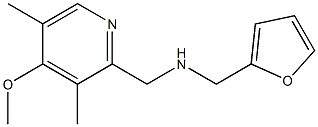 (furan-2-ylmethyl)[(4-methoxy-3,5-dimethylpyridin-2-yl)methyl]amine Struktur