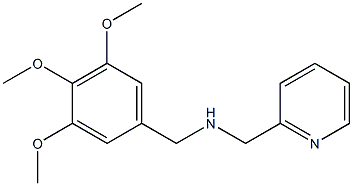 (pyridin-2-ylmethyl)[(3,4,5-trimethoxyphenyl)methyl]amine Struktur