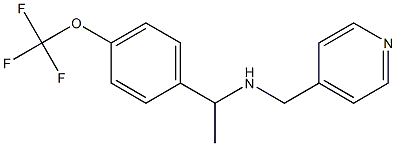 (pyridin-4-ylmethyl)({1-[4-(trifluoromethoxy)phenyl]ethyl})amine Struktur