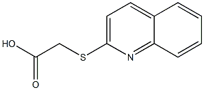 (quinolin-2-ylthio)acetic acid Struktur