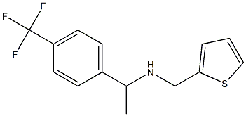 (thiophen-2-ylmethyl)({1-[4-(trifluoromethyl)phenyl]ethyl})amine Struktur