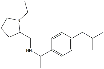 [(1-ethylpyrrolidin-2-yl)methyl]({1-[4-(2-methylpropyl)phenyl]ethyl})amine Struktur