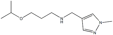 [(1-methyl-1H-pyrazol-4-yl)methyl][3-(propan-2-yloxy)propyl]amine Struktur