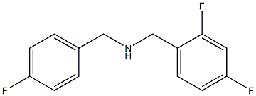 [(2,4-difluorophenyl)methyl][(4-fluorophenyl)methyl]amine Struktur