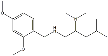 [(2,4-dimethoxyphenyl)methyl][2-(dimethylamino)-4-methylpentyl]amine Struktur