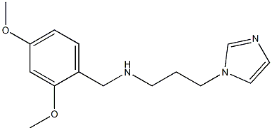 [(2,4-dimethoxyphenyl)methyl][3-(1H-imidazol-1-yl)propyl]amine Struktur