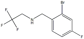 [(2-bromo-4-fluorophenyl)methyl](2,2,2-trifluoroethyl)amine Struktur