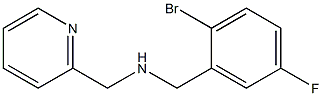 [(2-bromo-5-fluorophenyl)methyl](pyridin-2-ylmethyl)amine Struktur