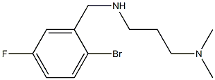 [(2-bromo-5-fluorophenyl)methyl][3-(dimethylamino)propyl]amine Struktur