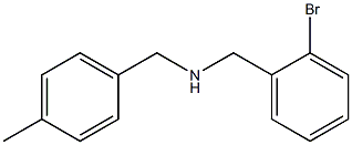 [(2-bromophenyl)methyl][(4-methylphenyl)methyl]amine Struktur