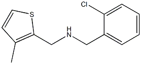 [(2-chlorophenyl)methyl][(3-methylthiophen-2-yl)methyl]amine Struktur