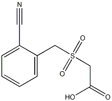 [(2-cyanobenzyl)sulfonyl]acetic acid Struktur