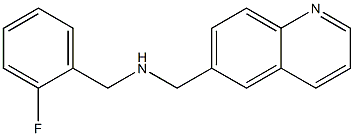 [(2-fluorophenyl)methyl](quinolin-6-ylmethyl)amine Struktur