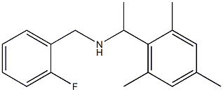 [(2-fluorophenyl)methyl][1-(2,4,6-trimethylphenyl)ethyl]amine Struktur