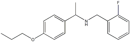 [(2-fluorophenyl)methyl][1-(4-propoxyphenyl)ethyl]amine Struktur