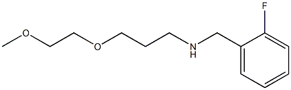 [(2-fluorophenyl)methyl][3-(2-methoxyethoxy)propyl]amine Struktur