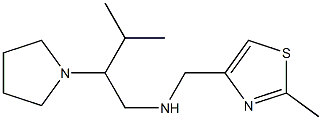 [(2-methyl-1,3-thiazol-4-yl)methyl][3-methyl-2-(pyrrolidin-1-yl)butyl]amine Struktur