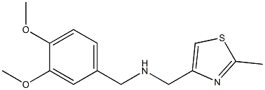 [(3,4-dimethoxyphenyl)methyl][(2-methyl-1,3-thiazol-4-yl)methyl]amine Struktur