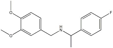 [(3,4-dimethoxyphenyl)methyl][1-(4-fluorophenyl)ethyl]amine Struktur