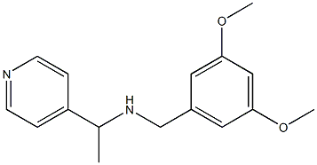 [(3,5-dimethoxyphenyl)methyl][1-(pyridin-4-yl)ethyl]amine Struktur