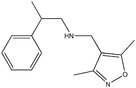 [(3,5-dimethyl-1,2-oxazol-4-yl)methyl](2-phenylpropyl)amine Struktur