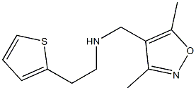 [(3,5-dimethyl-1,2-oxazol-4-yl)methyl][2-(thiophen-2-yl)ethyl]amine Struktur