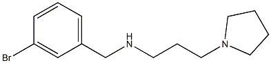 [(3-bromophenyl)methyl][3-(pyrrolidin-1-yl)propyl]amine Struktur