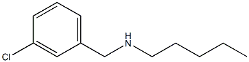 [(3-chlorophenyl)methyl](pentyl)amine Struktur