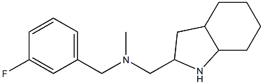 [(3-fluorophenyl)methyl](methyl)(octahydro-1H-indol-2-ylmethyl)amine Struktur