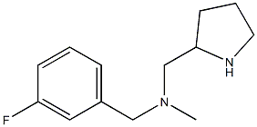 [(3-fluorophenyl)methyl](methyl)(pyrrolidin-2-ylmethyl)amine Struktur